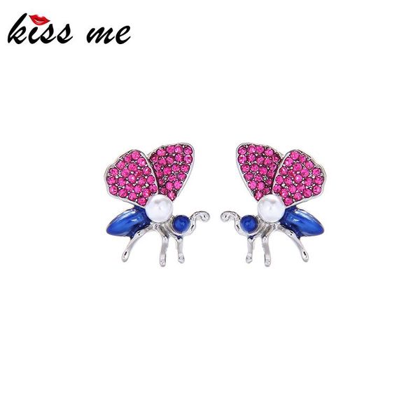 kissme cute flying moth stud earrings for women exquisite rose red crystal blue enamel insect earrings 2020 new fashion jewelry, Golden;silver
kissme cute flying moth stud earrings for women exquisite rose red crystal blue enamel insect earrings 2020 new fashion jewelry, Golden;silver