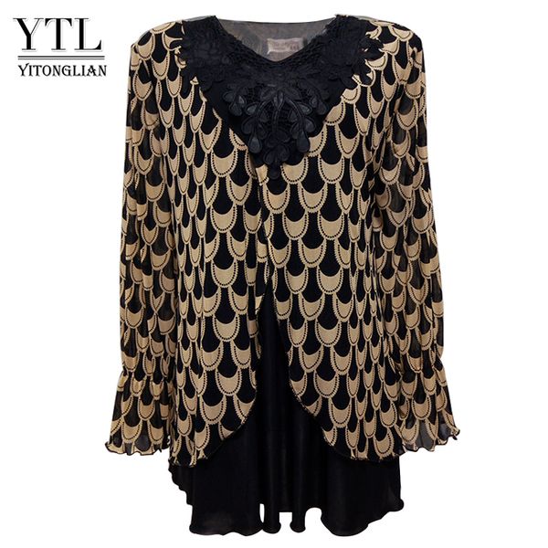 yitonglian winter women plus size patchwork v-neck lace appliques flare chiffon long sleeve feminine print shirt 8xl t200321, White
yitonglian winter women plus size patchwork v-neck lace appliques flare chiffon long sleeve feminine print shirt 8xl t200321, White