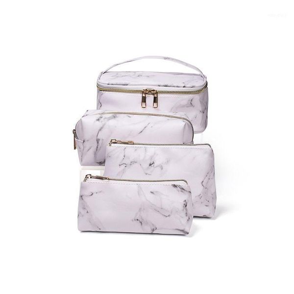 multifunctional marble cosmetic bag makeup pouch toiletry travel case organizer1