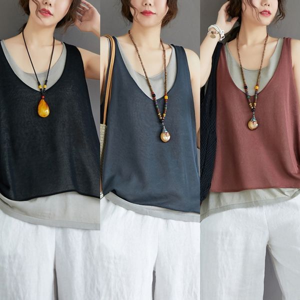 8oxps piece size women's knitted summer holiday 2020 two big cotton linen suspender loose inside and new with vest vest for outer wea, White
8oxps piece size women's knitted summer holiday 2020 two big cotton linen suspender loose inside and new with vest vest for outer wea, White