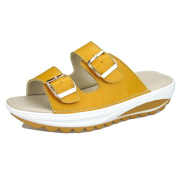 slippers summer women buckle real leather slides shoes solid thick sole heels beach sandals outside flip flops shoes1, Black
slippers summer women buckle real leather slides shoes solid thick sole heels beach sandals outside flip flops shoes1, Black