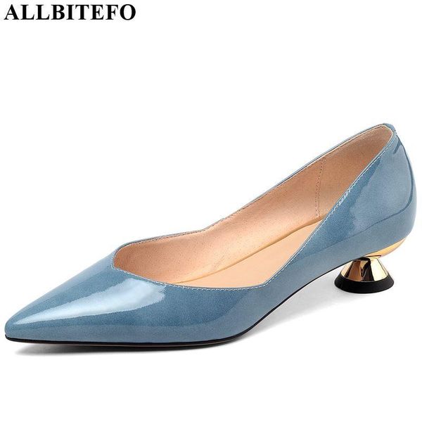 dress shoes allbitefo natural genuine leather high heel pure color heteromorphic women heels pointed toe spring autumn low, Black
dress shoes allbitefo natural genuine leather high heel pure color heteromorphic women heels pointed toe spring autumn low, Black