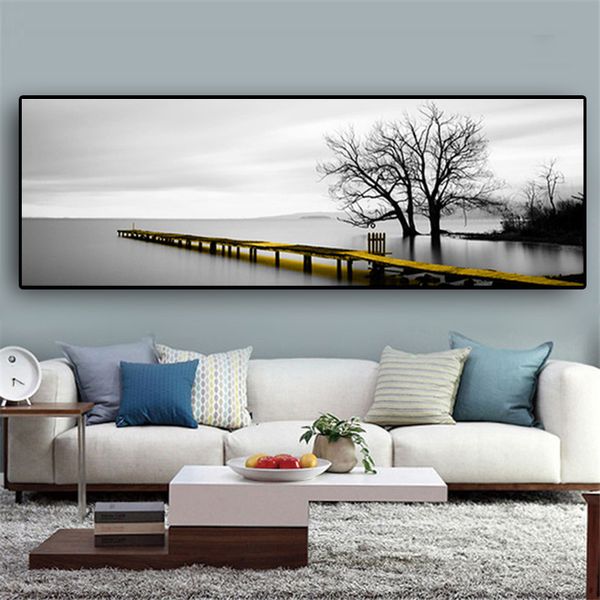 calm lake surface yellow long bridge landscape canvas paintings cuadros posters and print wall art pictures for home decoration
calm lake surface yellow long bridge landscape canvas paintings cuadros posters and print wall art pictures for home decoration