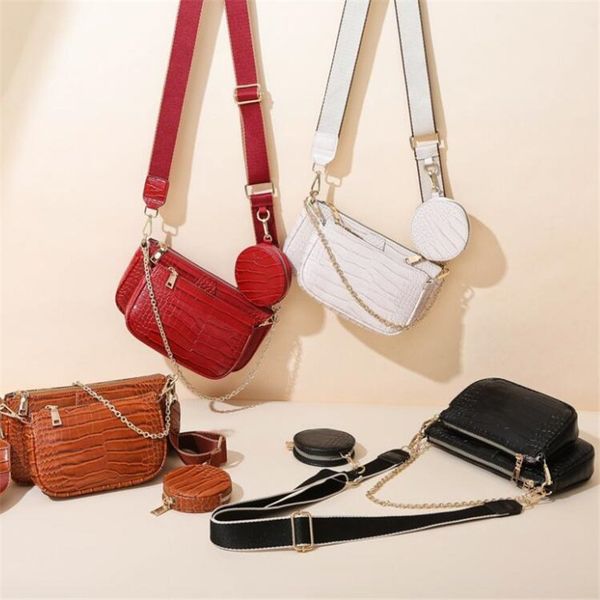 fashion handbag crossbody bag alligator pattern bags womens handbags purses mini pochette 3pcs accessories shoulder bags
fashion handbag crossbody bag alligator pattern bags womens handbags purses mini pochette 3pcs accessories shoulder bags