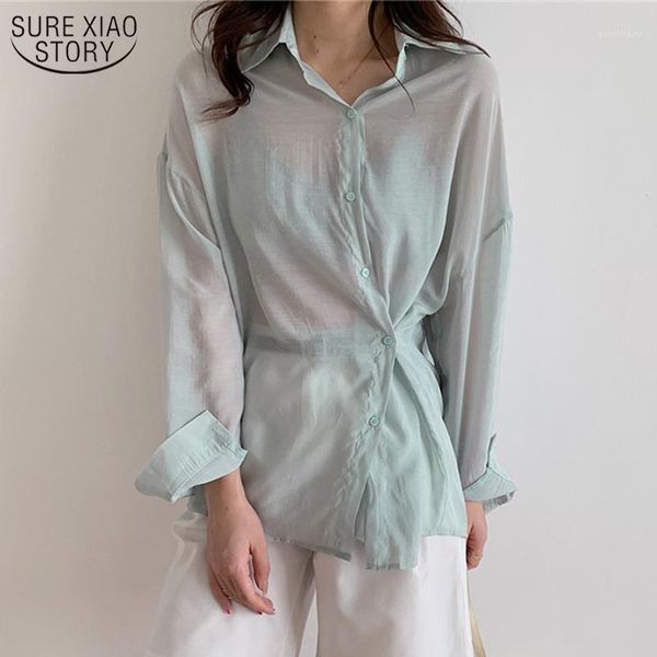 women's blouses & shirts simple loose sun-proof clothing shirt female 2021 summer korean style long-sleeve blouse all-match thin 10006, White
women's blouses & shirts simple loose sun-proof clothing shirt female 2021 summer korean style long-sleeve blouse all-match thin 10006, White