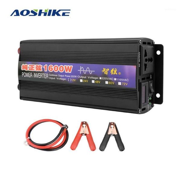 aoshike 1pc car inverter pure sine wave power converter dc12v/24v to ac220v 50hz 1600w for car inverter household1
aoshike 1pc car inverter pure sine wave power converter dc12v/24v to ac220v 50hz 1600w for car inverter household1