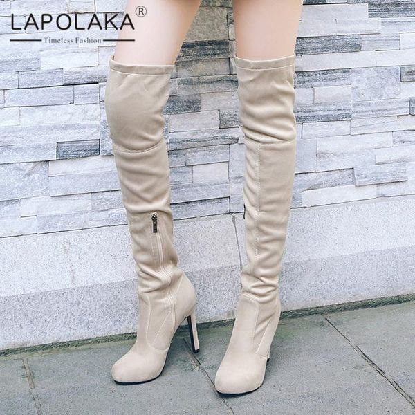 boots lapolaka fashion 2021 zipper concise over the knee high women shoes stiletto heels elegant thigh boot, Black
boots lapolaka fashion 2021 zipper concise over the knee high women shoes stiletto heels elegant thigh boot, Black
