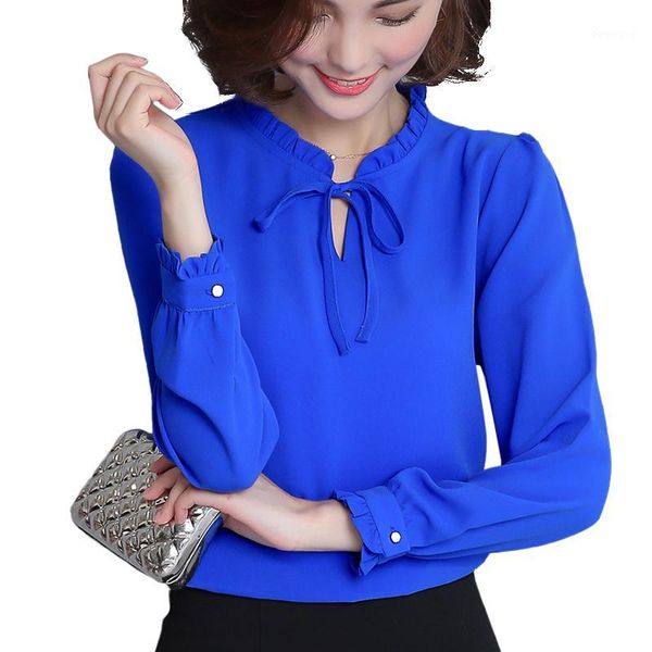 shirt women spring autumn woman chiffon blouse long sleeve ruffle collar fashion women's clothing plus size xxxl1, White
shirt women spring autumn woman chiffon blouse long sleeve ruffle collar fashion women's clothing plus size xxxl1, White