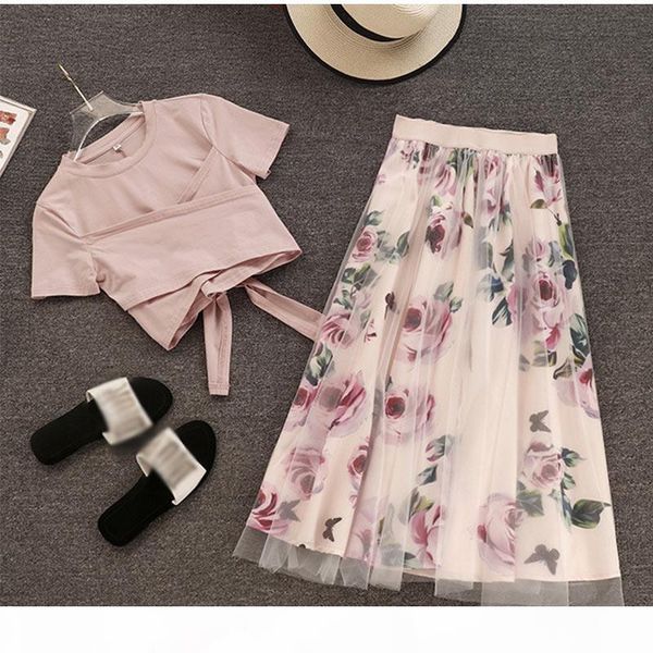 floral print women t shirt mesh skirt suits bowknot vintage two piece sets elegant woman skirt 2019 summer girl tees female, White
floral print women t shirt mesh skirt suits bowknot vintage two piece sets elegant woman skirt 2019 summer girl tees female, White