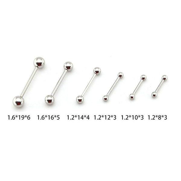 1pc multifunctional industrial piercing body jewelry 14g 16g stainless steel long straight tongue piercing nipple ring h wmtkmg, Black
1pc multifunctional industrial piercing body jewelry 14g 16g stainless steel long straight tongue piercing nipple ring h wmtkmg, Black