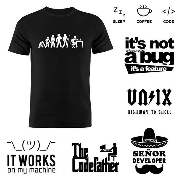 men's t shirt 100% cotton coder evolution developer programmer computer science software engineer geek funny gift tee1, White;black
men's t shirt 100% cotton coder evolution developer programmer computer science software engineer geek funny gift tee1, White;black