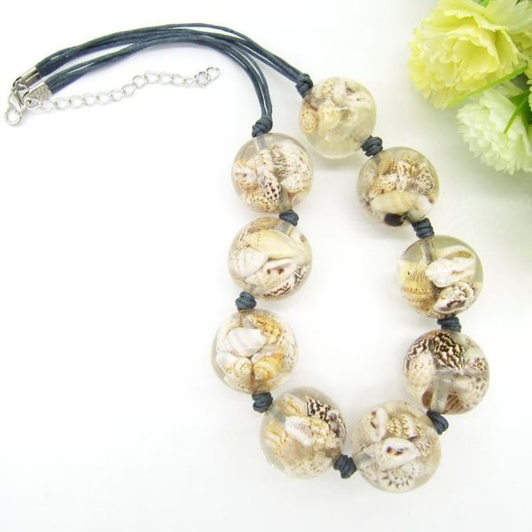 item nature shells inside the transparant round beads female`s short necklace1, Golden;silver
item nature shells inside the transparant round beads female`s short necklace1, Golden;silver