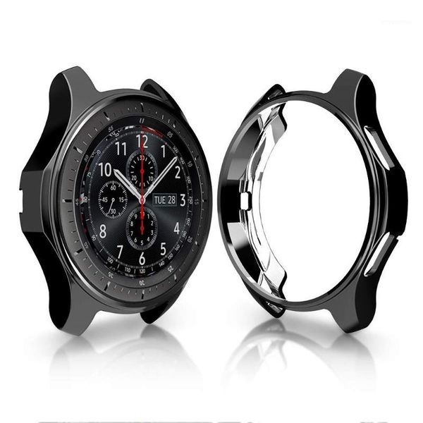 case for samsung gear s3 frontier soft tpu plated all-around protective bumper shell replacement cover frame edges around1, Black;brown
case for samsung gear s3 frontier soft tpu plated all-around protective bumper shell replacement cover frame edges around1, Black;brown