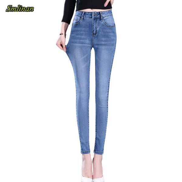 smlinan high waist stretch mom jeans woman spring and autumn button with zipper skinny pencil pants 2020 casual women trousers, Blue
smlinan high waist stretch mom jeans woman spring and autumn button with zipper skinny pencil pants 2020 casual women trousers, Blue