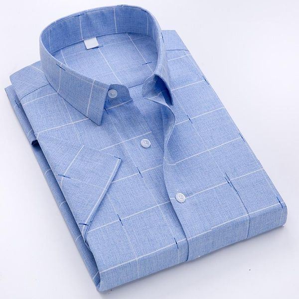 men shirts men cotton polyester fabric shirt men's fashion casual short sleeved dress shirt male plaid print blouse1, White;black
men shirts men cotton polyester fabric shirt men's fashion casual short sleeved dress shirt male plaid print blouse1, White;black