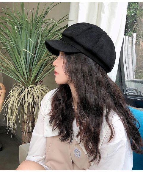berets women autumn winter suede beret hat for female solid octagonal cap black1, Blue;gray
berets women autumn winter suede beret hat for female solid octagonal cap black1, Blue;gray