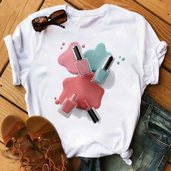 maycaur new vogue t shirt women summer short sleeves new kawaii nail polish harajuku t-shirt femme clothes camisetas mujer, White
maycaur new vogue t shirt women summer short sleeves new kawaii nail polish harajuku t-shirt femme clothes camisetas mujer, White