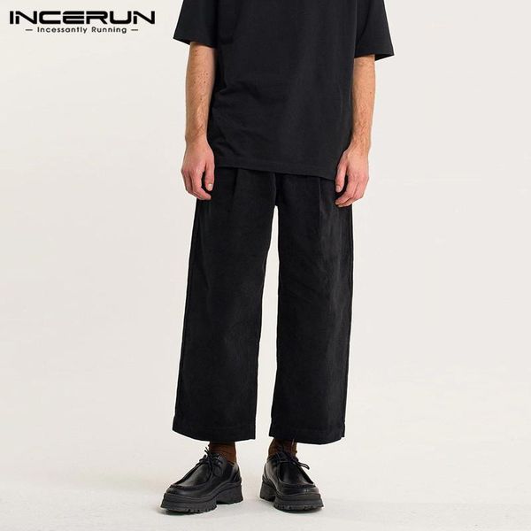 casual zipper loose straight bottoms streetwear incerun vintage solid color men pants 2021 spring leisure corduroy trousers 5xl, Black
casual zipper loose straight bottoms streetwear incerun vintage solid color men pants 2021 spring leisure corduroy trousers 5xl, Black