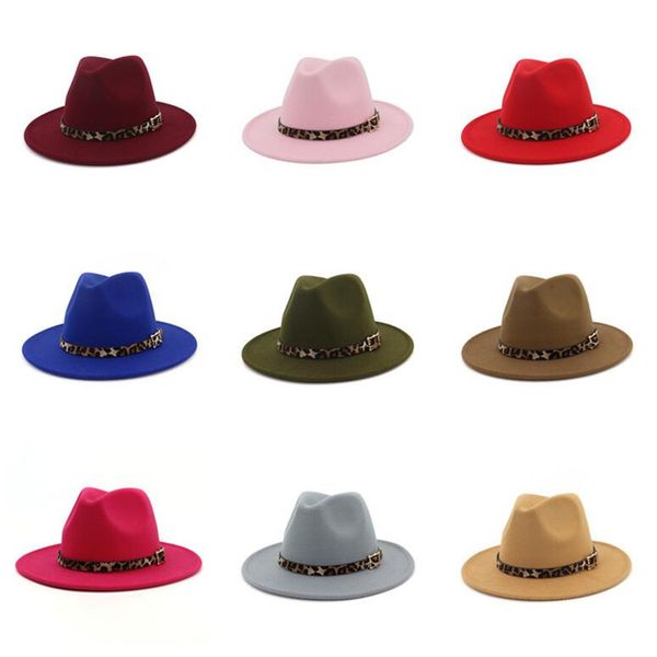 leopard hat jazz formal hats wide brim cap men women panama cap felt fedora caps lady man woman trilby chapeau fashion accessories new, Blue;gray
leopard hat jazz formal hats wide brim cap men women panama cap felt fedora caps lady man woman trilby chapeau fashion accessories new, Blue;gray