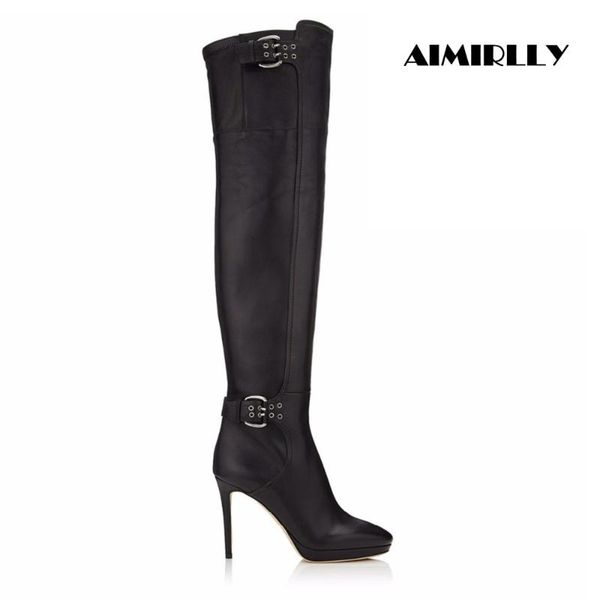 boots women stiletto over the knee ankle buckle & zip fastenings cross-dresser shoes black us size 4-15.5
boots women stiletto over the knee ankle buckle & zip fastenings cross-dresser shoes black us size 4-15.5