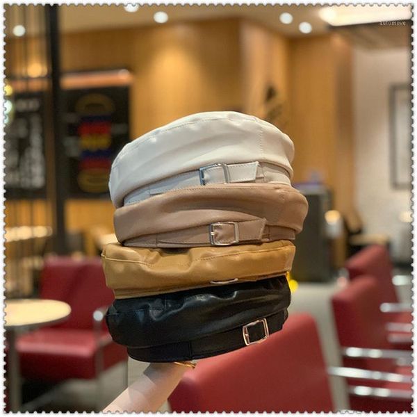 202012-jinxing autumn spring soft faux leather pu solid belt fashion beret hat men women leisure painter hat1, Blue;gray
202012-jinxing autumn spring soft faux leather pu solid belt fashion beret hat men women leisure painter hat1, Blue;gray