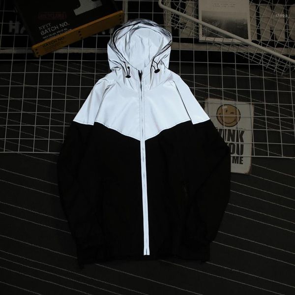 men fashion patchwork reflective night windbreaker zipper hooded jackets streetwear casual skateboard hoodie bomber jacket coat1, Black;brown
men fashion patchwork reflective night windbreaker zipper hooded jackets streetwear casual skateboard hoodie bomber jacket coat1, Black;brown