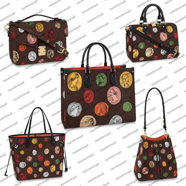 m45923 designer women shopping bag fornasetti capsule cameos antique coins greco-roman motif print calf leather onthego handbag purse tote
m45923 designer women shopping bag fornasetti capsule cameos antique coins greco-roman motif print calf leather onthego handbag purse tote