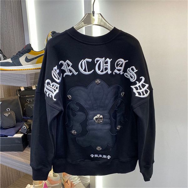 ch croxin correct edition autumn and winter 2020 new product tibetan silver sword genuine leather sanskrit embroidery round neck sweater for, Black
ch croxin correct edition autumn and winter 2020 new product tibetan silver sword genuine leather sanskrit embroidery round neck sweater for, Black