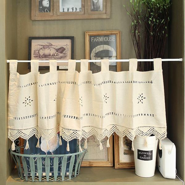 retro american country cotton linen fabric fashion tassels short shade curtain for bar kitchen and door
retro american country cotton linen fabric fashion tassels short shade curtain for bar kitchen and door