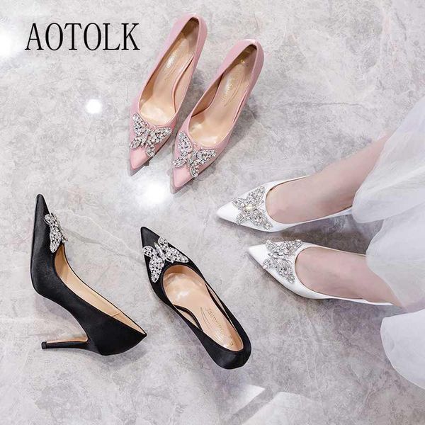 dress shoes women high heels silk pumps woman butterfly metal decoration summer luxury microfiber party wedding 2021 1, Black
dress shoes women high heels silk pumps woman butterfly metal decoration summer luxury microfiber party wedding 2021 1, Black