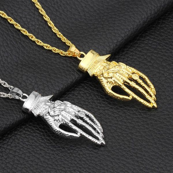 pendant necklaces punk style fashion palm skeleton & pendants hip hop jewelry women men steampunk long chain gold silver color necklace
pendant necklaces punk style fashion palm skeleton & pendants hip hop jewelry women men steampunk long chain gold silver color necklace