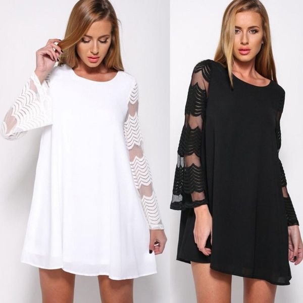 summer spring fashion style women's large size round neck long sleeves fresh hollow mesh pure color dress cotton and linen, Black;gray
summer spring fashion style women's large size round neck long sleeves fresh hollow mesh pure color dress cotton and linen, Black;gray