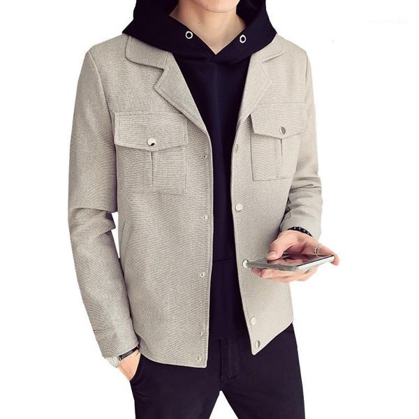 men's jackets 2021 autumn men's jacket youth korean version slim solid trend casual tooling male laple big pocket clothing1, Black;brown
men's jackets 2021 autumn men's jacket youth korean version slim solid trend casual tooling male laple big pocket clothing1, Black;brown