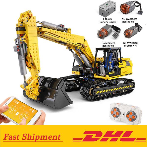mould king app remote control motorized city excavator truck technic 20007 building blocks bricks toy for children gift 1008
mould king app remote control motorized city excavator truck technic 20007 building blocks bricks toy for children gift 1008