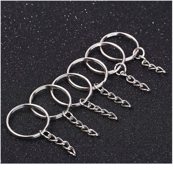 20pcs/bag metal polished 25mm silver color key ring split ring with chain rings women men keyfob diy key chains acc jlluif
20pcs/bag metal polished 25mm silver color key ring split ring with chain rings women men keyfob diy key chains acc jlluif