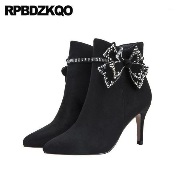 boots ankle shoes women plus size 12 44 pointed toe ladies bow black 10 rhinestone stiletto diamond high heel big1 
boots ankle shoes women plus size 12 44 pointed toe ladies bow black 10 rhinestone stiletto diamond high heel big1