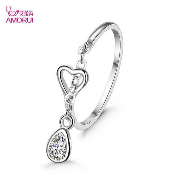 cluster rings amorui water drop shaped zircon love heart for women stainless steel silver color figure jewelry wedding party gift, Golden;silver
cluster rings amorui water drop shaped zircon love heart for women stainless steel silver color figure jewelry wedding party gift, Golden;silver