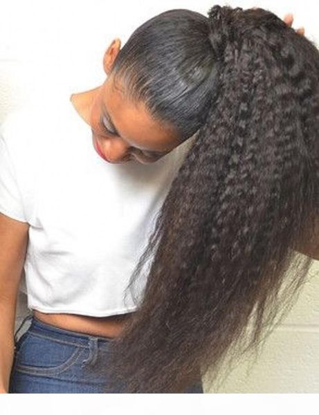 xu new arrival kinky straight hair drawstring ponytails 140g ,brazilian virgin hair italian yaki coarse yaki pony tails clip human hair, Black
xu new arrival kinky straight hair drawstring ponytails 140g ,brazilian virgin hair italian yaki coarse yaki pony tails clip human hair, Black