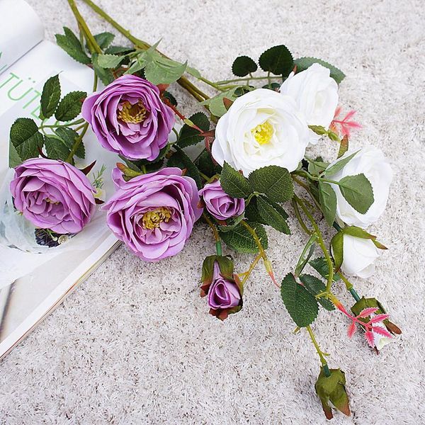 decorative flowers & wreaths 1 pcs rose pink silk artificial bouquet 6 big head fake home wedding decoration indoor1
decorative flowers & wreaths 1 pcs rose pink silk artificial bouquet 6 big head fake home wedding decoration indoor1