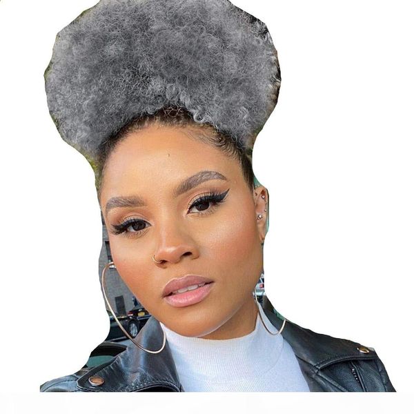 sell 100% real hair gray puff afro ponytail hair extension clip in remy afro kinky curly drawstring ponytails grey hair piece 120g, Black
sell 100% real hair gray puff afro ponytail hair extension clip in remy afro kinky curly drawstring ponytails grey hair piece 120g, Black