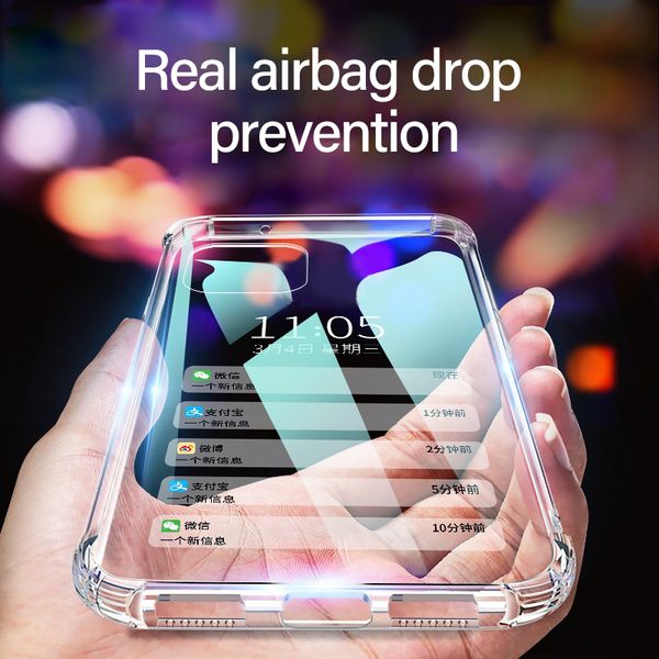 luxury silicone shockproof airbag phone case for iphone 11 pro max xsmax 8 7 6s 6 plus ultra thin transparent back cover coque
luxury silicone shockproof airbag phone case for iphone 11 pro max xsmax 8 7 6s 6 plus ultra thin transparent back cover coque