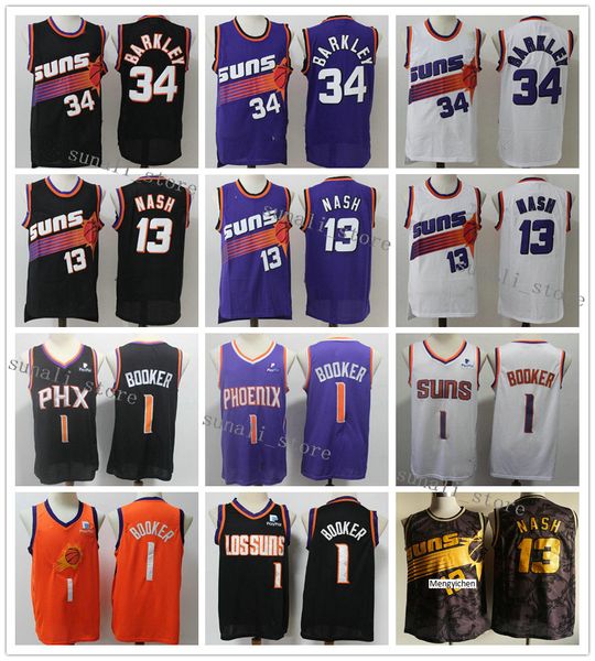 stitched devin booker 1 deandre ayton 22 steve nash 13 retro purple white black charles barkley 34 jerseys basketball shirts, Black;red
stitched devin booker 1 deandre ayton 22 steve nash 13 retro purple white black charles barkley 34 jerseys basketball shirts, Black;red