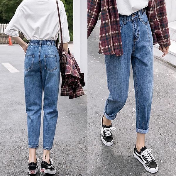 mom jeans woman elastic waist high wais plus size denim pants boyfriend jeans for women washed cotton 2020 fashion new 3xl 4xl5x, Blue
mom jeans woman elastic waist high wais plus size denim pants boyfriend jeans for women washed cotton 2020 fashion new 3xl 4xl5x, Blue