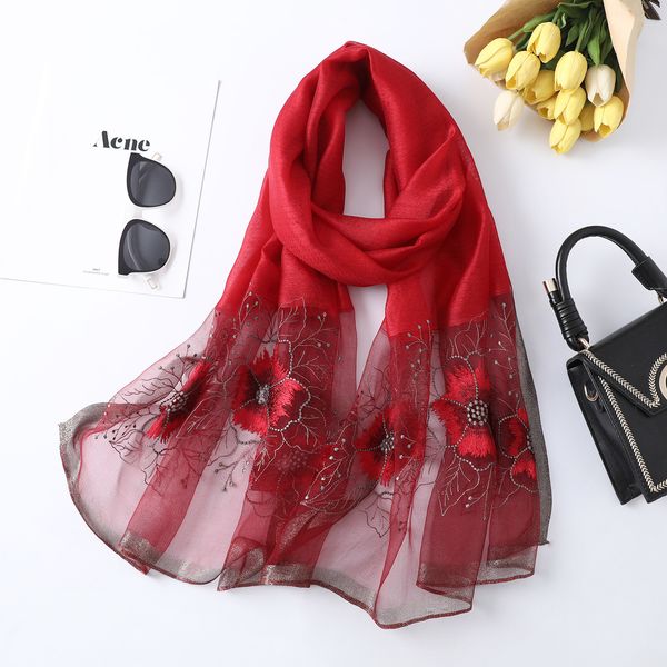 spring autumn ladies silk scarf embroider scarves shawl and wraps long flower scarf for women pashmina scarves 201103, Blue;gray
spring autumn ladies silk scarf embroider scarves shawl and wraps long flower scarf for women pashmina scarves 201103, Blue;gray
