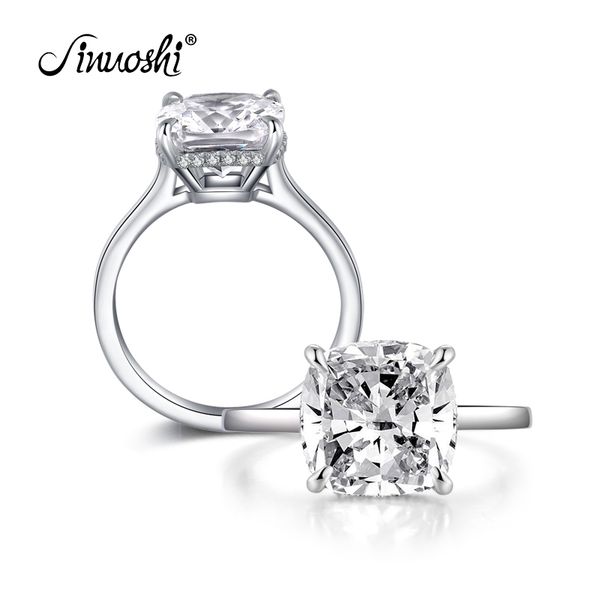 ainoushi 925 sterling silver rings women wedding engagement big cushion cut halo ring for women 925 para mujer anello di donne y200106, Slivery;golden 
ainoushi 925 sterling silver rings women wedding engagement big cushion cut halo ring for women 925 para mujer anello di donne y200106, Slivery;golden