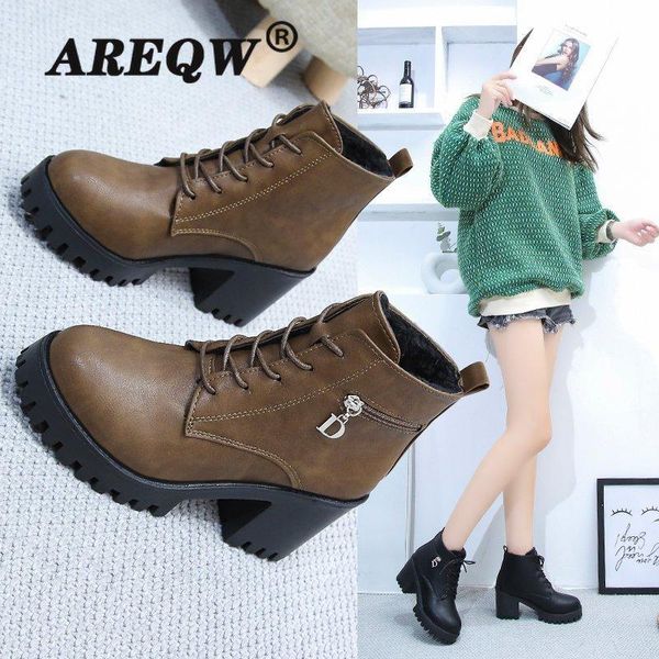 2020 new leather women boots thicked puwomen's high-heeled cotton keep warm winter boots, Black
2020 new leather women boots thicked puwomen's high-heeled cotton keep warm winter boots, Black