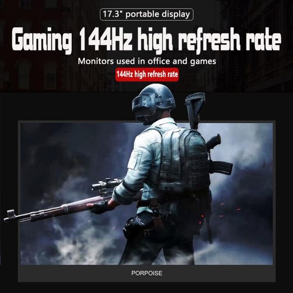 porpoise 144hz gaming portable monitor 1080p ips hdr hdmi for office and gaming ps4 xbox
porpoise 144hz gaming portable monitor 1080p ips hdr hdmi for office and gaming ps4 xbox