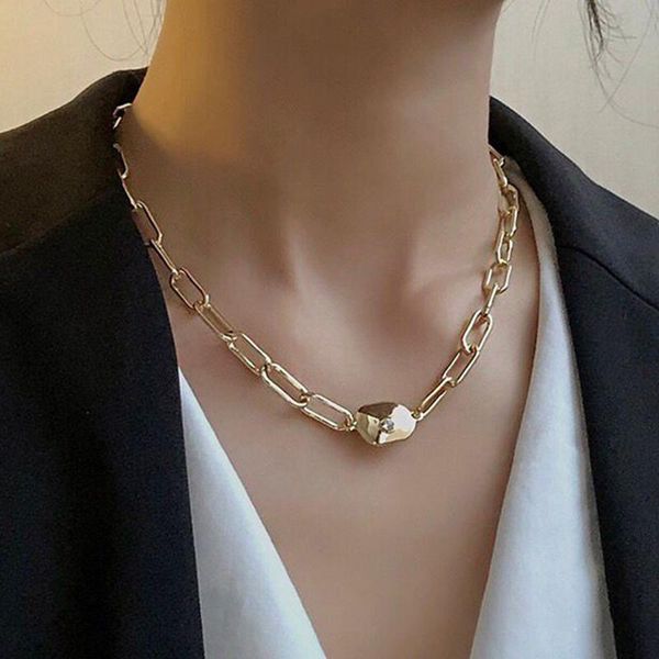 punk boho cuban metal chain necklaces link steampunk rockneck chains choker necklace for women men clavicle minimalist jewelry, Silver
punk boho cuban metal chain necklaces link steampunk rockneck chains choker necklace for women men clavicle minimalist jewelry, Silver
