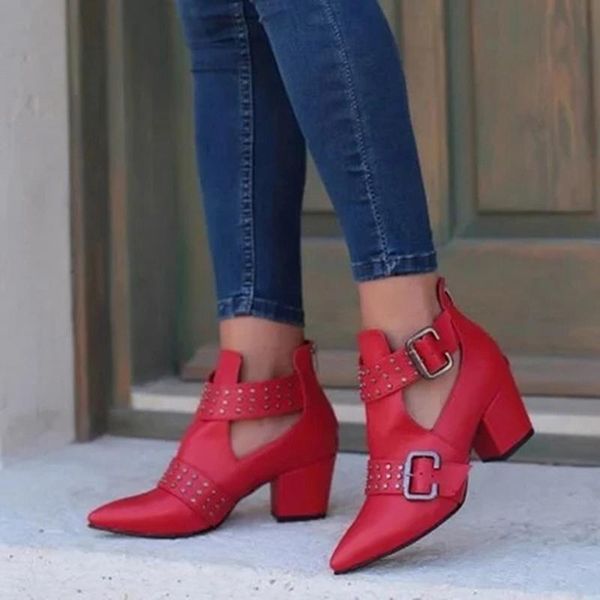 winter women ankle boots leather platform high square heel belt buckle straps punk zipper black white botas femininas
winter women ankle boots leather platform high square heel belt buckle straps punk zipper black white botas femininas