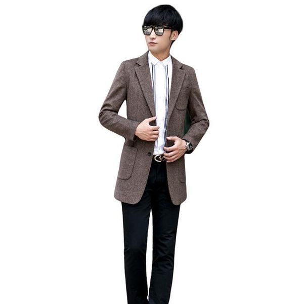 men's wool & blends brown casual woolen coat men suits trench coats long sleeves overcoat mens cashmere casaco masculino inverno erkek, Black
men's wool & blends brown casual woolen coat men suits trench coats long sleeves overcoat mens cashmere casaco masculino inverno erkek, Black